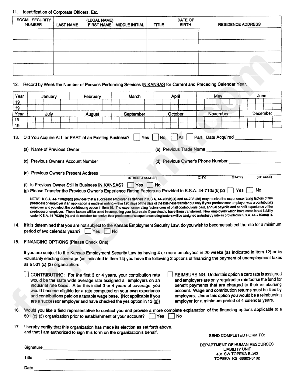 Form K-Cns 011 - Status Report