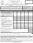 Form Tob: Otp - Monthly State Tobacco Tax Return By Resident Distributors - Alabama Department Of Revenue Printable pdf