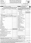 Schedule F (form 1040) - Farm Income Tax Expenses - 1981