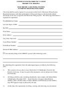 Electronic Case Filing System Attorney Registration Form - District Of Arizona Printable pdf