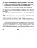 Form Wv/it-104 - West Virginia Certificate Of Nonresidence