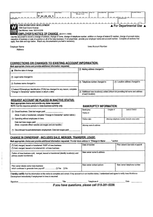 Form 60-0111 - Employer