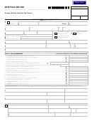 Form Or-706 - Oregon Estate Transfer Tax Return - 2016