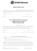 Photo Release Form For Adults And Minors - Washington Department Of Natural Resources