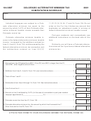 Form 104 Amt - Colorado Alternative Minimum Tax Computation Schedule - 2001