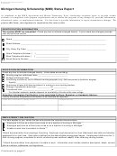 Form 4735 - Michigan Nursing Scholarship Program Status Report