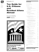 Publication 54 - Tax Guide For U.s. Citizens And U.s. Citizens Abroad - 2001