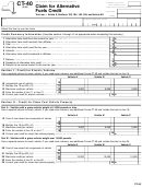 Form Ct-40 - Claim For Alternative Fuels Credit - New York State Department Of Taxation And Finance