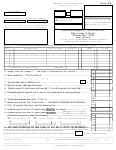Form Sf - Income Tax Return - City Of Akron