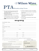 Pta Membership Form