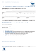 Fillable Pta Membership Application Printable pdf