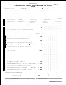 Form 85-105-03-8-1-000 - Mississippi S-corporation Income And Franchise Tax Return - 2003