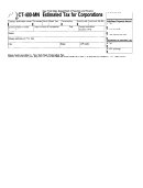 Form Ct-400-mn - Estimated Tax For Corporations - New York State Department Of Taxation And Finance