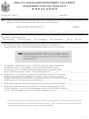 Quality Child-care Investment Tax Credit Worksheet For Tax Year 2013