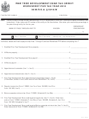 Pine Tree Development Zone Tax Credit Worksheet For Tax Year 2013 - Maine Department Of Revenue