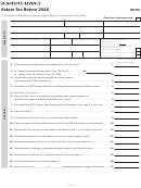 Fillable Form M706 - Estate Tax Return - 2016 Printable pdf