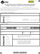Fillable Montana Form Pt-Wh - 2011 Montana Income Tax Withheld For A Nonresident Individual, Foreign C Corporation, Or Second Tier Pass-Through Entity Printable pdf
