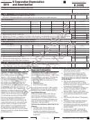 California Schedule B (100s) Draft - S Corporation Depreciation And Amortization - 2015 Printable pdf