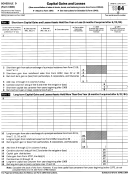Form 1040 - Schedule D Capital Gains And Losses - 1984