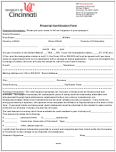 Financial Certification Form