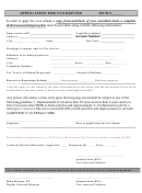 Application For Tax Refund