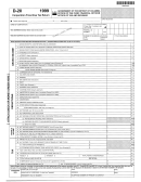 Form D-20 - Corporation Franchise Tax Return - 1999 Printable pdf