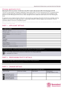 Change Application Form - Department Of Infrastructure, Local Government And Planning