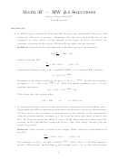 Math Solutions Sheet
