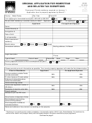 Form Dr-501 - Original Application For Homestead And Related Tax Exemptions