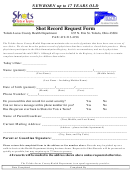 Shot Record Request Form - Toledo Lucas County Health Department Printable pdf