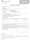 Form 237-ccb-4 Ca - Affidavit Of Forgery