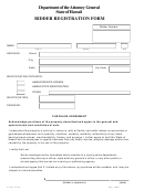 Bidder Registration Form - Department Of The Attorney General State Of Hawaii