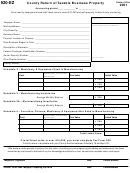 Form 920-ez - County Return Of Taxable Business Property - 2001