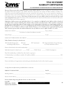 Form 506 - Title Vii Student Eligibility Certification