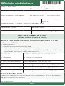 Form 201tel - Application For The Lifeline Program - 2017 Printable pdf