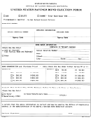 United States Savings Bond Election Form - Office Of Comptroller General