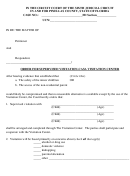 Order For Supervised Visitation-casa Visitation Center - Pinellas County, State Of Florida
