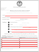Personal Financial Disclosure Statement Form