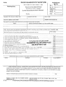 Form Ri-706 - Rhode Island Estate Tax Return