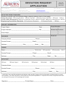 Deviation Request Application - City Of Auburn - 2016