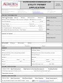 Utilities Permit Application - City Of Auburn - 2016