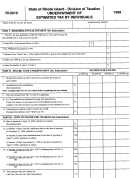Form Ri-2210 - Underpayment Of Estimated Tax By Individuals - 1999