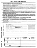 Estimated Tax Worksheet - City Of Jackson - 2002