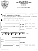 Volunteer Information Update Form - Department Of Correction