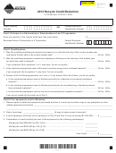 Montana Form Rcyl - Recycle Credit/deduction - 2013