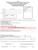Request For Automatic Extension Of Time To File A Business Or Individual Income Tax Return - 2012 - City Of Gallipolis