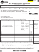 Montana Form Telc - Temporary Emergency Lodging Credit - 2013