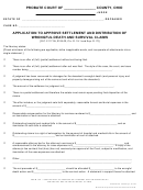 Form 14.0 - Application To Approve Settlement And Distribution Of Wrongful Death And Survival Claims