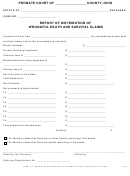 Form 14.3 - Report Of Distribution Of Wrongful Death And Survival Claims - Ohio