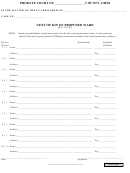 Form 15.0 - Next Of Kin Of Proposed Ward - Ohio